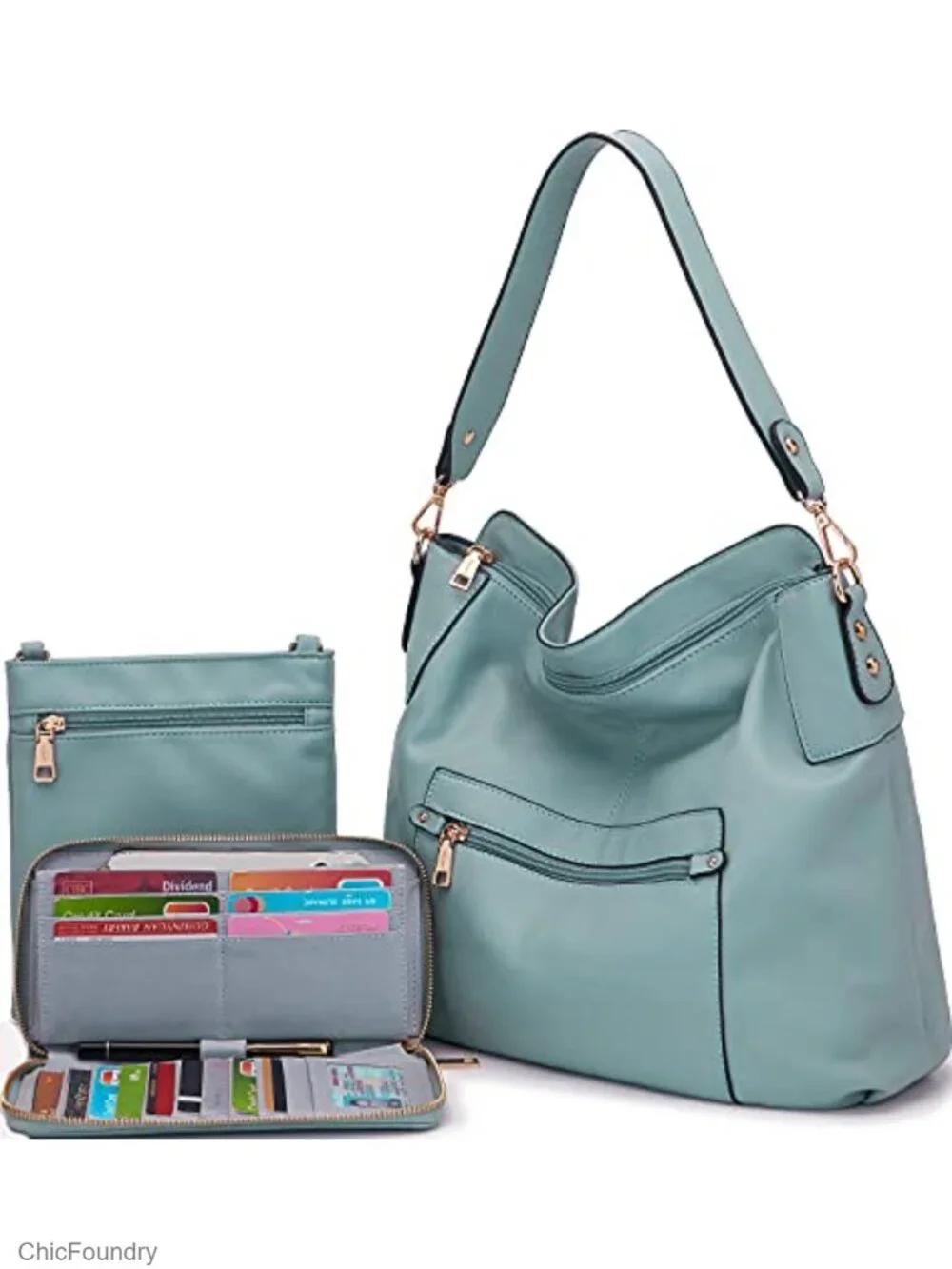 Large Crossbody Bags Ladies Shoulder Handbags Purse and Wallet Set Totes Hobo